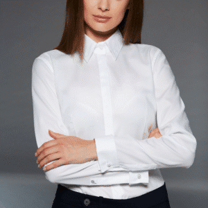 Koszula damska kelnerska biała XS-2XL , możliwość personalizacji haftem